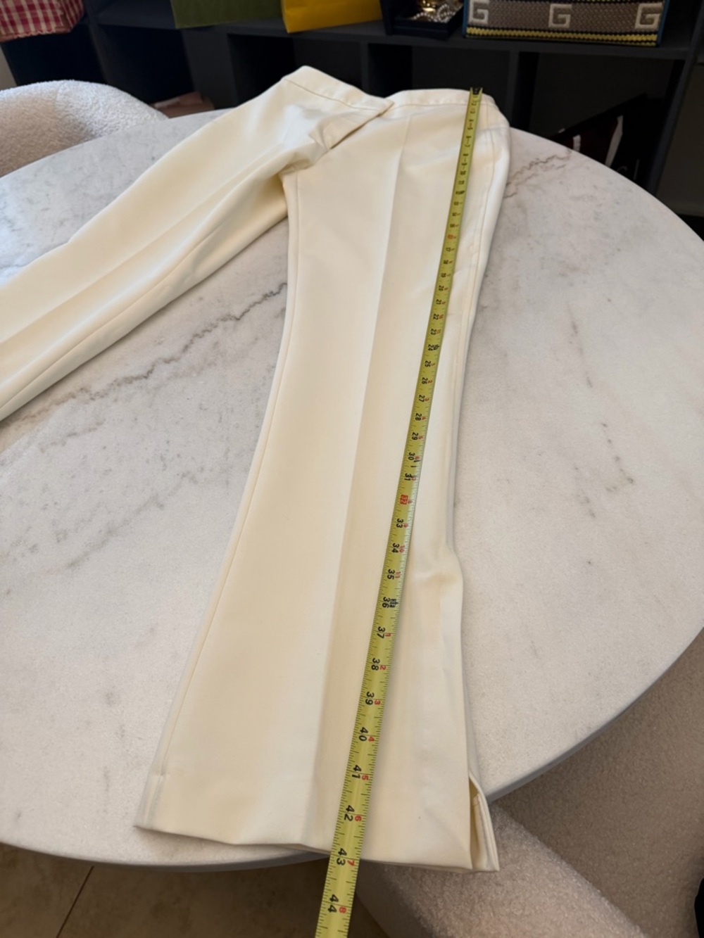 Zara Elegant Cream pants - Picture 9 of 10